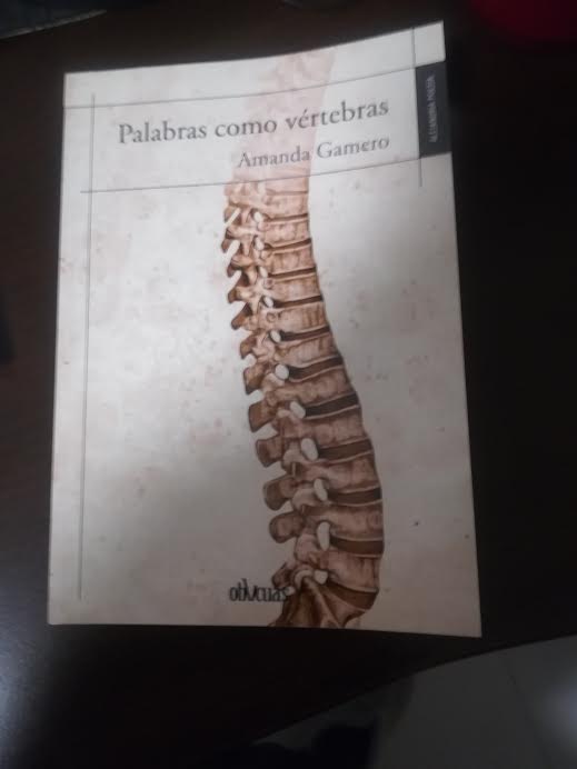 Palabras como vértebras, de Amanda Gamero, Ed.Oblicuas