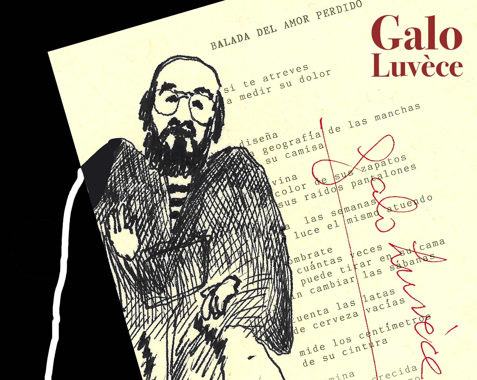 no lograrás medir el amor: dos poemas de Galo Luvèce