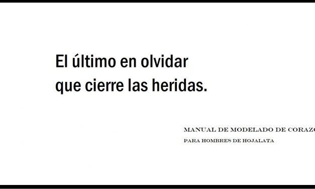 Manual de modelado de corazones para hombres de hojalata, de Pablo Llanos. (Ed. Cuadranta, 2022