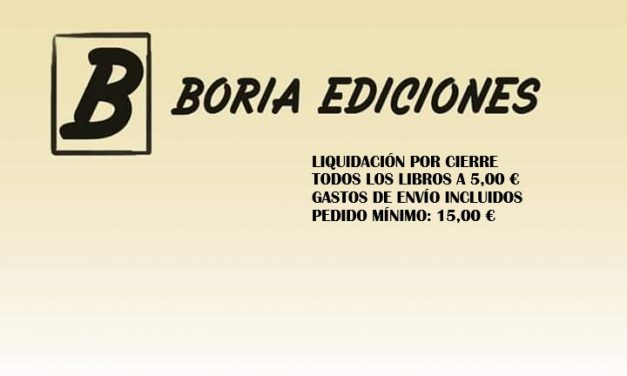 Boria Ediciones se va y nos deja un regalo